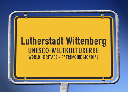 Lutherstadt Wittenberg Ortsschild