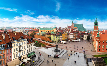 Warschau Marktplatz Panorama