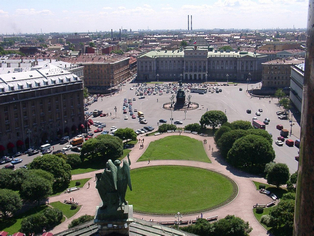 St. Petersburg Isaaksplatz mit Mariinskypalais
