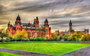 Glasgow Universität und Kelvingrove Museum Glasgow Universität und Kelvingrove Museum