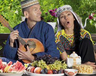 usbekisches Paar