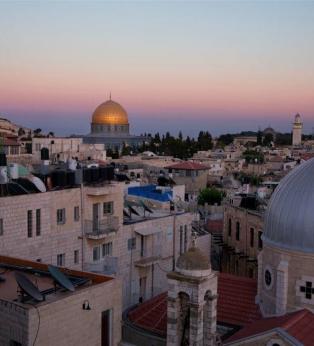 Blick über die Dächer Jerusalems